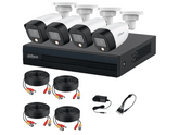 Kit de 4 Canales Full Color de 2 MP/ DVR Cooper-I WizSense/ Con IA/ H.265+/ 4 Camaras Full Color de 2 Megapixeles - NO INCLUYE DISCO DURO